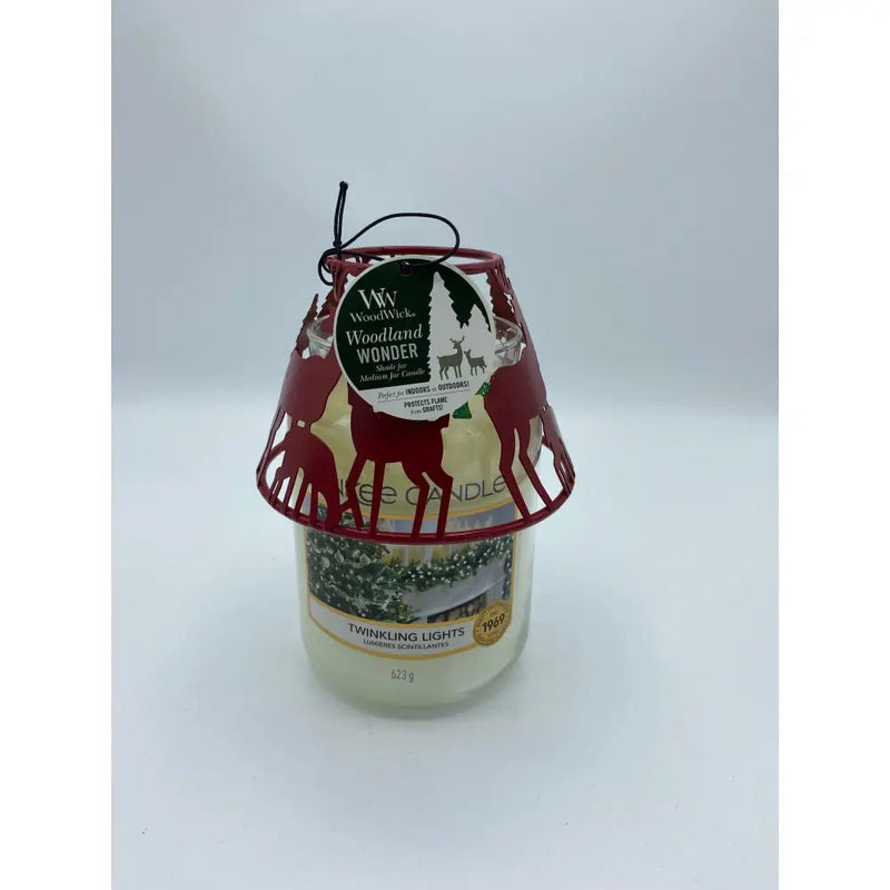 Woodwick Woodland Wonder Shade for Medium Jar Candle - Red -