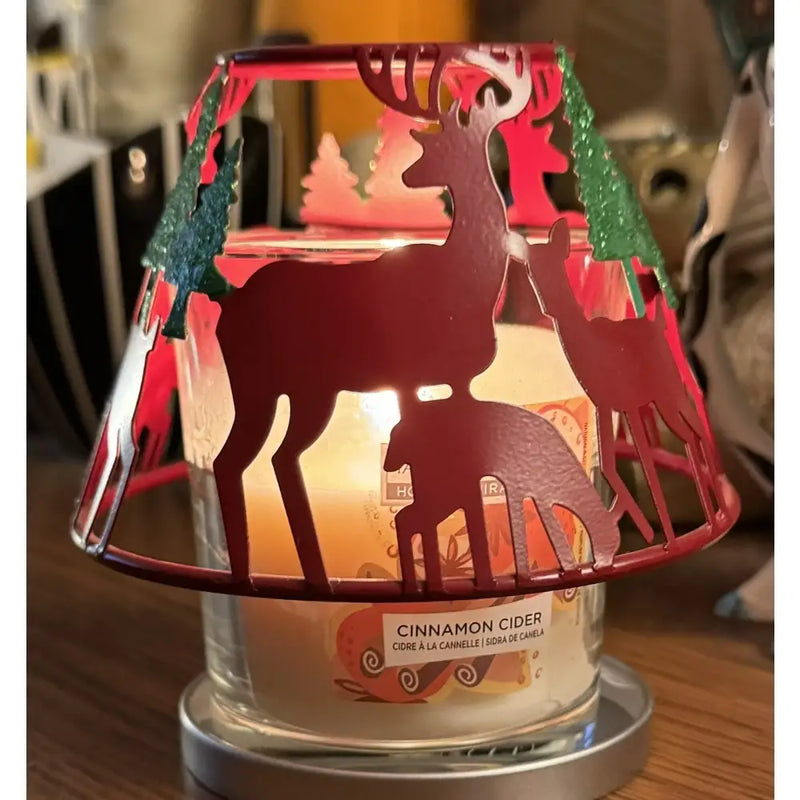 Woodwick Woodland Wonder Shade for Medium Jar Candle - Red