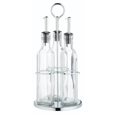 World of Flavours Italian 3 Bottle Glass Oil & Vinegar Set -