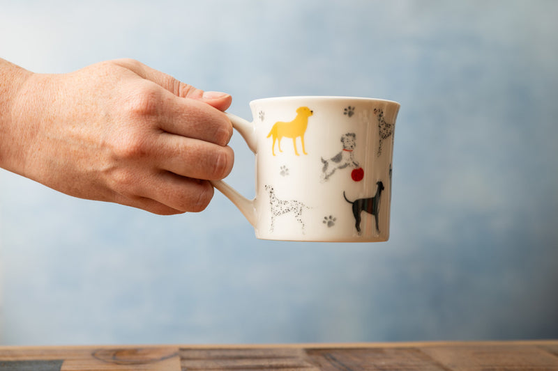 Mikasa Fluted Mug, 250ML - Cat or Dog Design Available