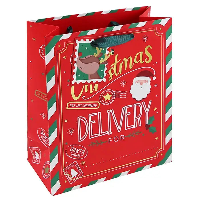 Xmas Personalised Gift Bag (Various Sizes Available)