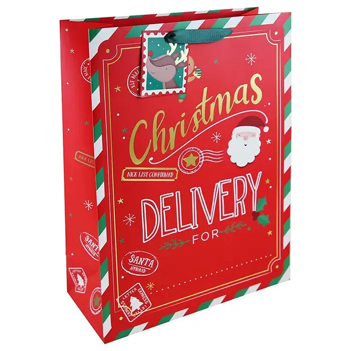 Xmas Personalised Gift Bag (Various Sizes Available)