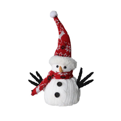 Xmas Snowman 15cm - Seasonal & Holiday Decorations