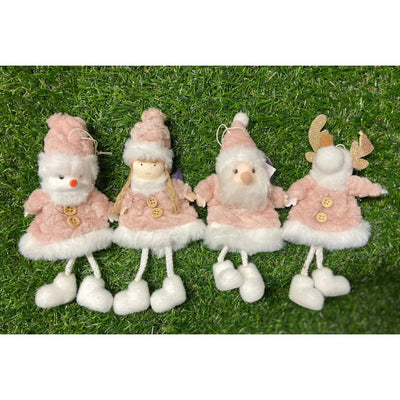 Xmas Sparkle (No.6) Pink Decoration (4 Designs - 1 Sent) -