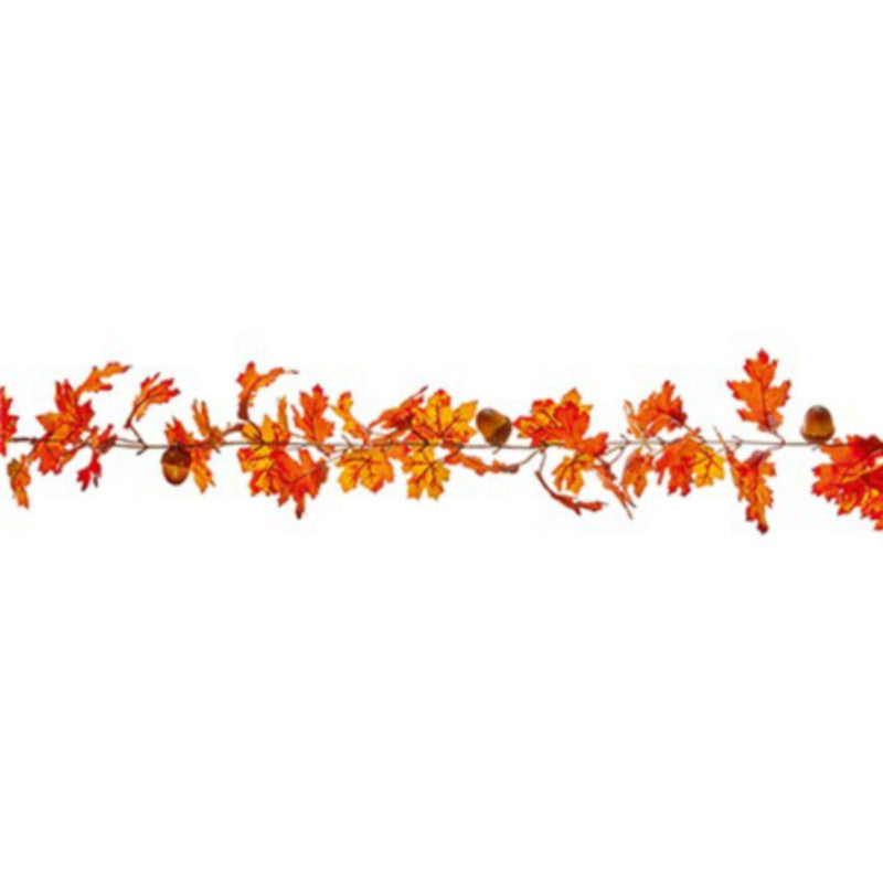 Premier Decorations Autumn Leaf & Acorn Garland 1.8m