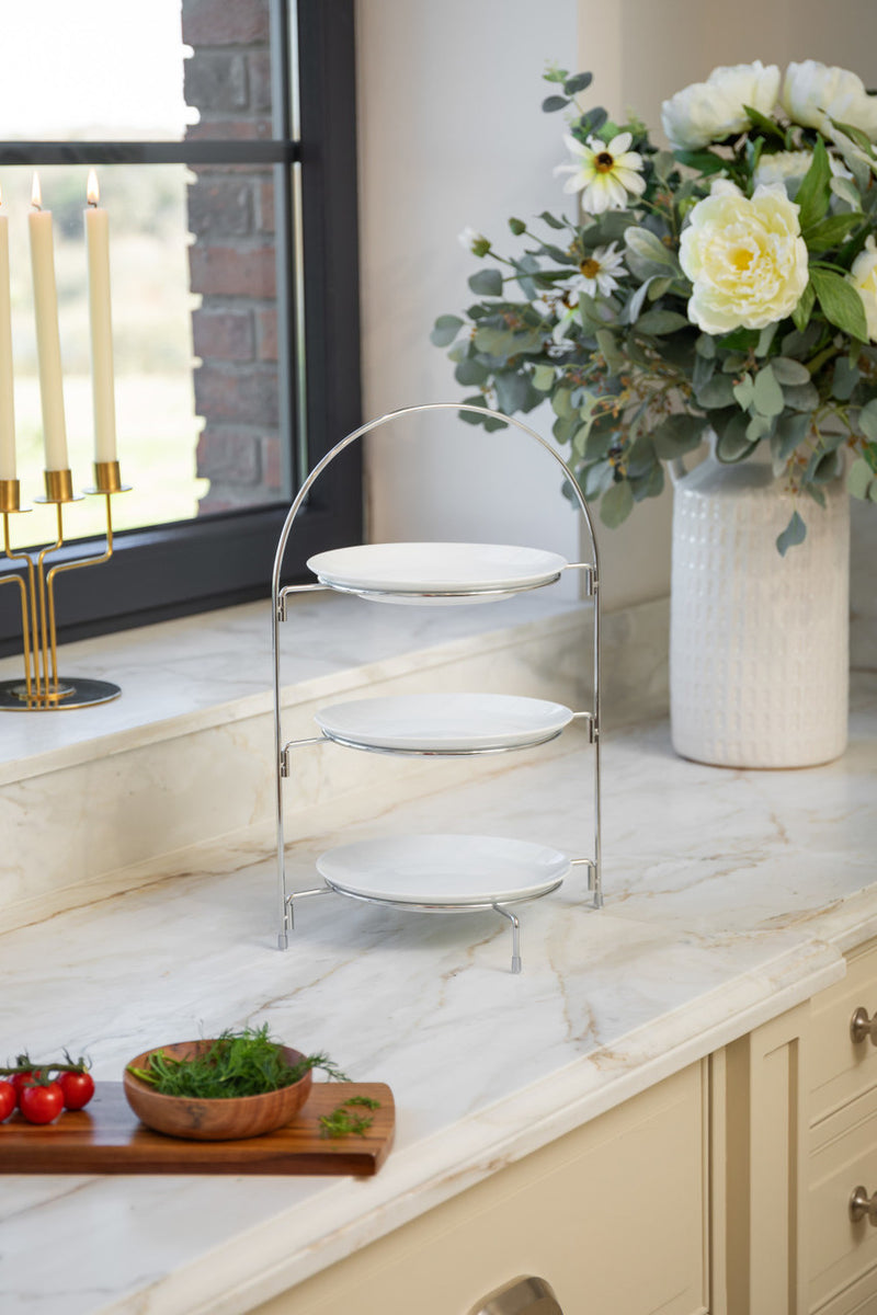 Artesà 3 Tier Afternoon Tea Cake Serving Stand, 29 x 19.5 x 43cm