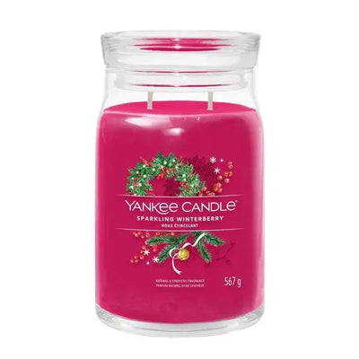 Yankee Candle Sparkling Winterberry - Large Jar - Candles
