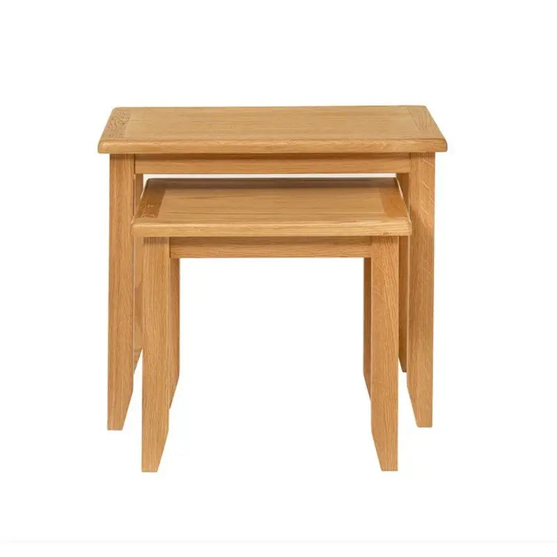 Zara Oak Nest Of Tables - 570 x 425 500mm