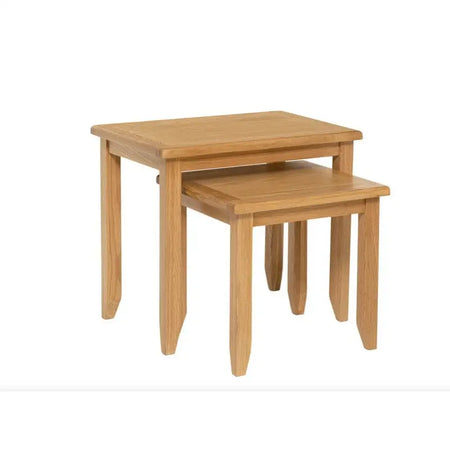 Zara Oak Nest Of Tables - 570 x 425 500mm