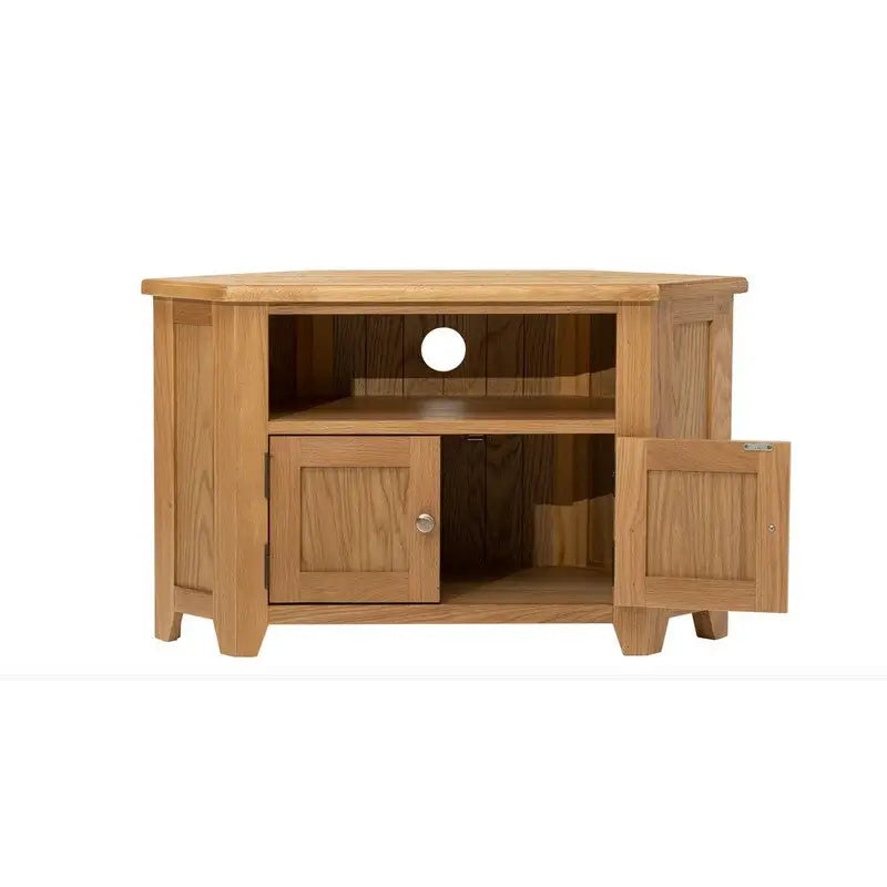 Zara Oak Straight or Corner TV Unit - Furniture