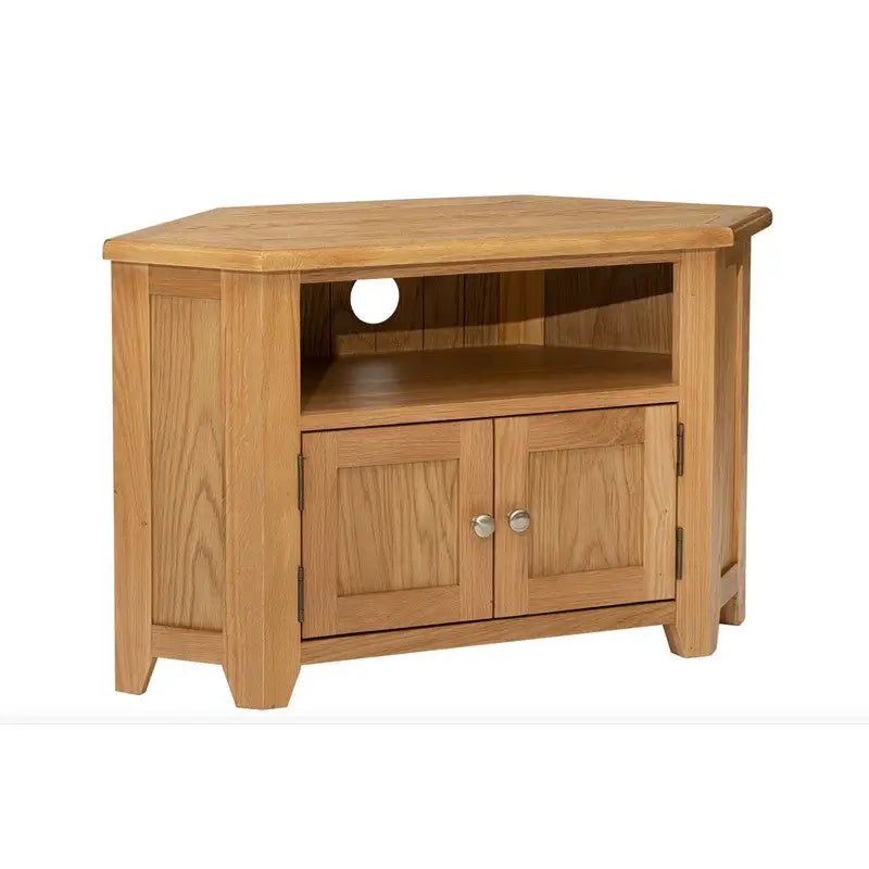Zara Oak Straight or Corner TV Unit - Furniture