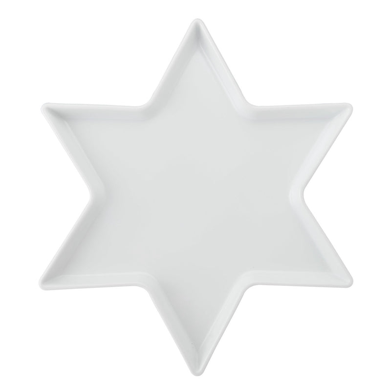 Mikasa Chalk Star Porcelain Serving Platter, White, 30cm