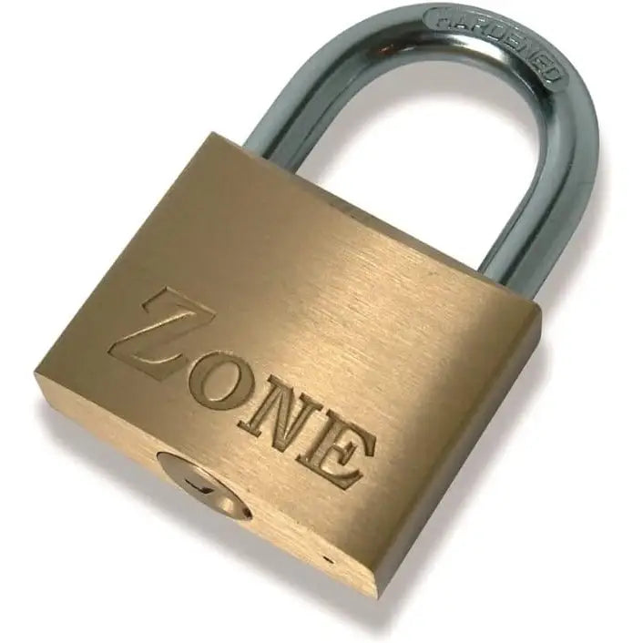 Zone Brass Padlock - Various Sizes - 30mm - DIY Tools &