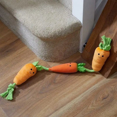 Zoon Tugga Carrots Dog Toy - Christmas