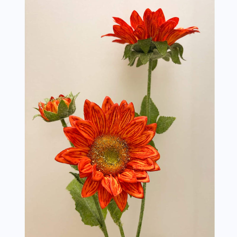 Sunflower Susan Spray Stem Orange