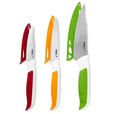 Zyliss Comfort Colour Coded Kitchen Knife Set - 3 Pack -