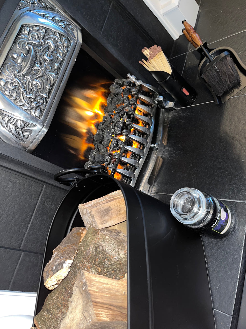 Black Log Bucket 52X31X30cm