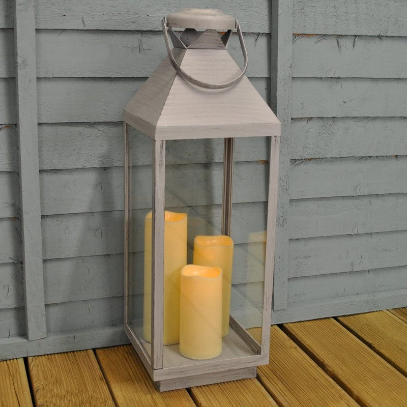 Smart Garden Oslo Lantern Battery Powered Timer Lantern - 61 x 20.5cm