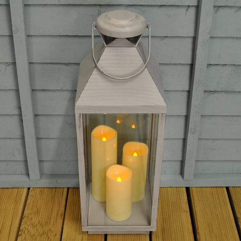 Smart Garden Oslo Lantern Battery Powered Timer Lantern - 61 x 20.5cm