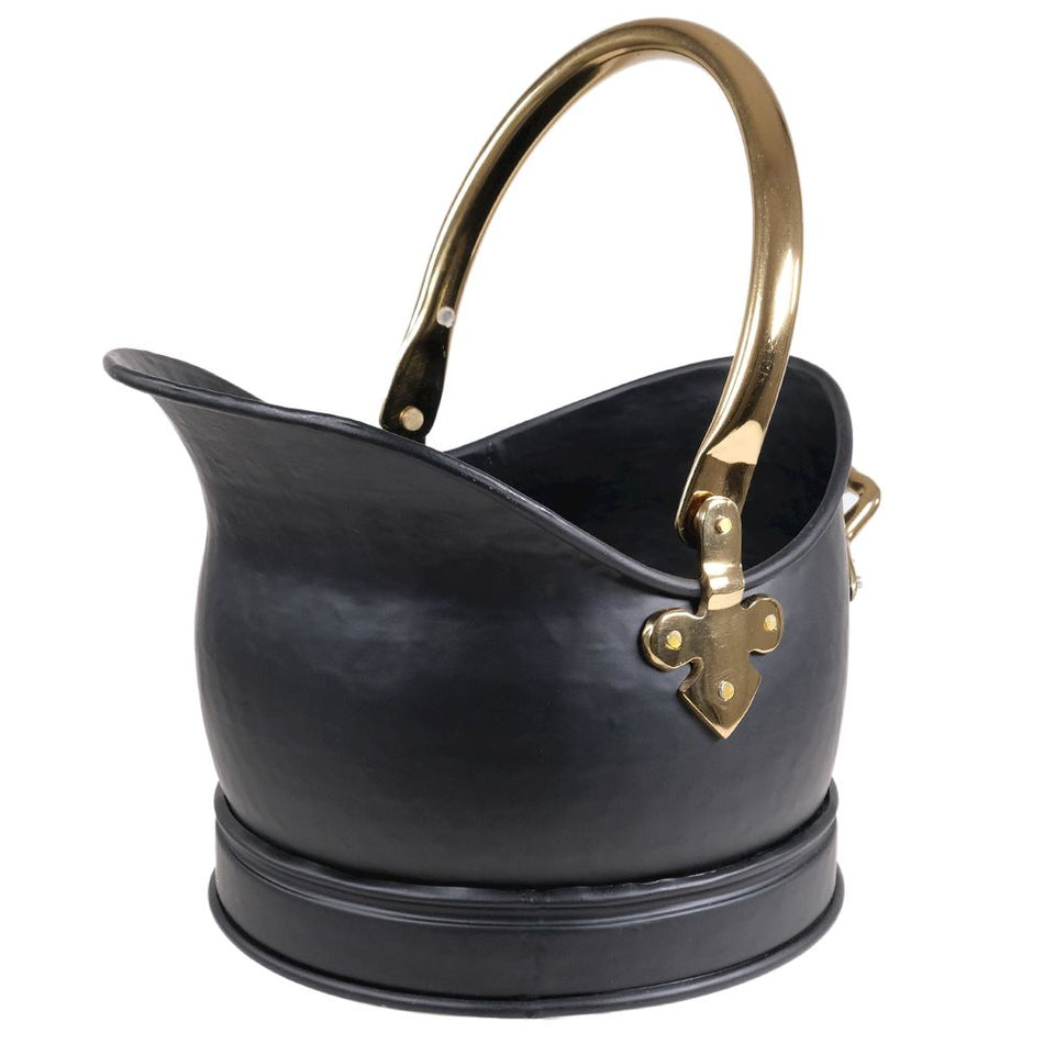 Medium Coal Bucket With Brass Fittings